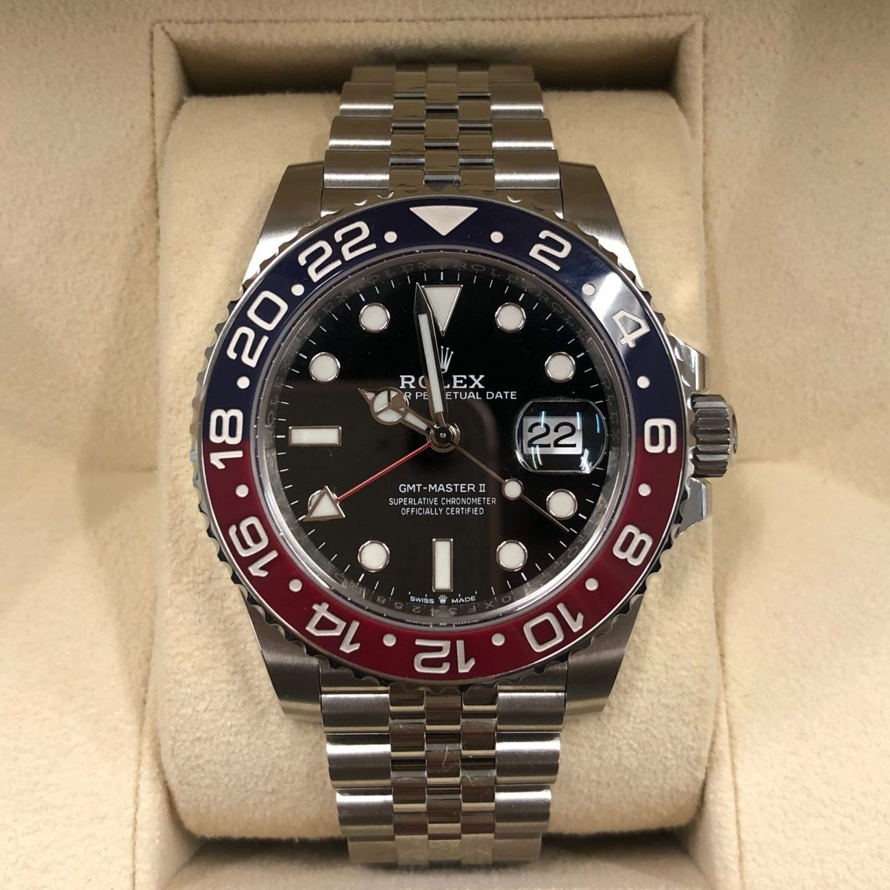 ロレックス GMTマスターⅡ 126710BLRO 黒文字盤 ジュビリープレス